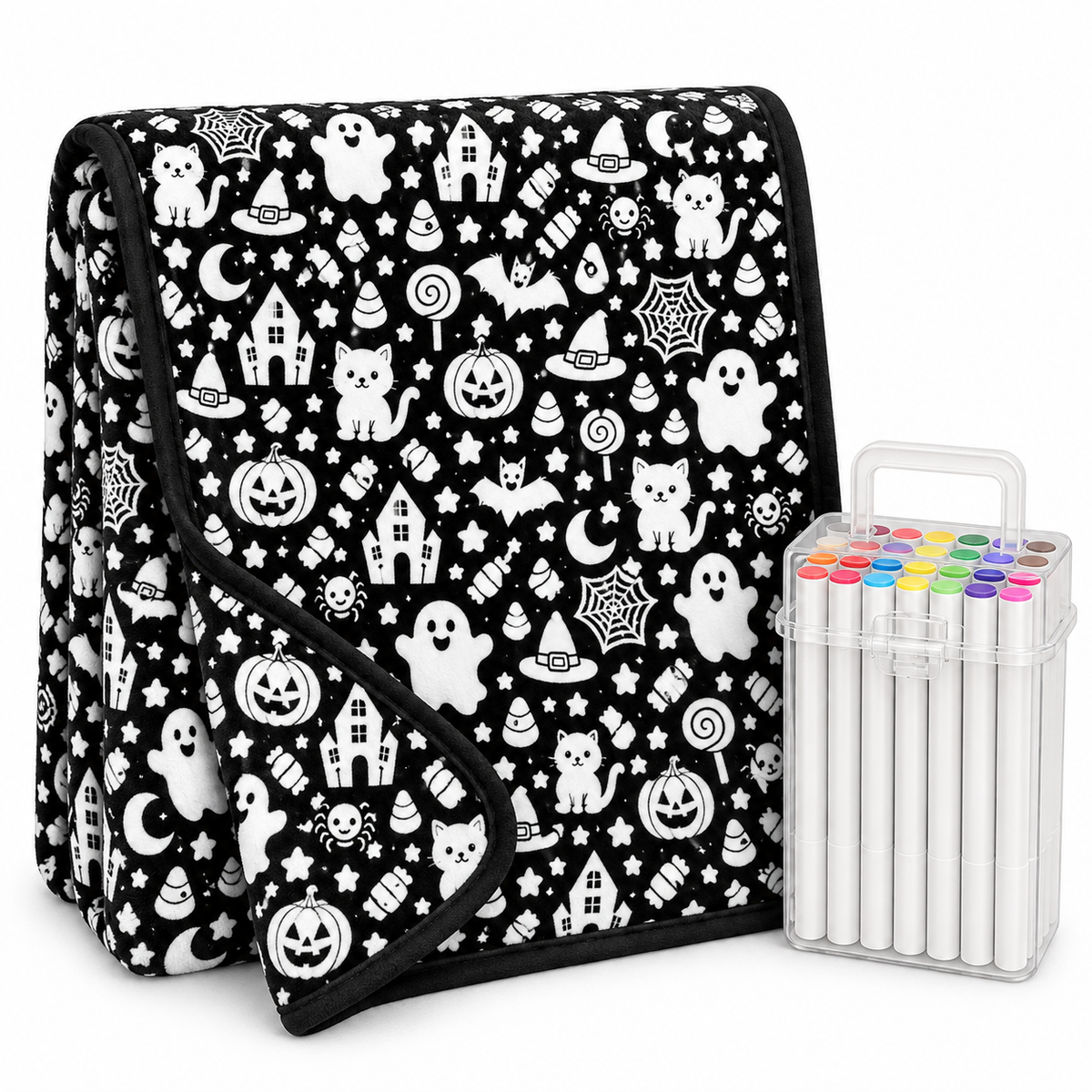 Colorween™ Halloween Coloring Blanket